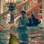 Jack and Rose worried about Titanic's shark problem | BRODY AND CAPTAIN SMITH WERE RIGHT,ROSE; WE'RE GONNA LEAVE AND GET A BIGGER BOAT | image tagged in titanic | made w/ Imgflip meme maker