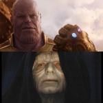 Thanos vs Palpatine meme