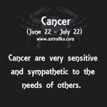 Cancer Zodiac Sign - Sensitive - Sympathetic
