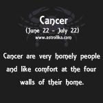 Cancer Zodiac - Homely People
