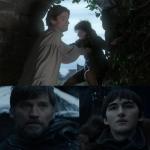 Jaime and Bran meme