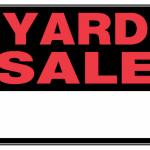 yard sale sign meme