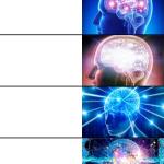 6-Tier Expanding Brain meme