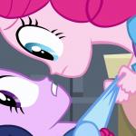 Pinkie Pie grabs Twilight