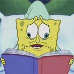 Spongebob reading