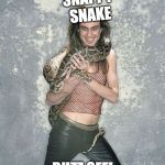 Fabulous Frank And His Snake | SNAPPY SNAKE; BUZZ OFF! | image tagged in memes,fabulous frank and his snake | made w/ Imgflip meme maker