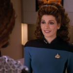 Counselor Troi Talking to Worf
