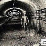 alien walking through tunnel meme