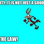 Gravity | GRAVITY, IT IS NOT JUST A GOOD IDEA. IT'S THE LAW! | image tagged in gravity | made w/ Imgflip meme maker