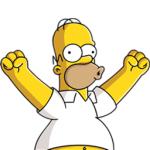 Homer happy