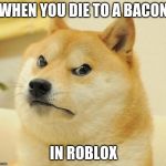 Mad Doge Meme Generator Imgflip - sunglasses doge roblox doge meme