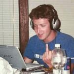 Zuckerberg middle finger