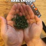 Thyme On My Hands | I DON'T HAVE ENOUGH; THYME FOR THIS. | image tagged in thyme on my hands | made w/ Imgflip meme maker