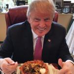 trump eating mexican