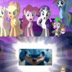 MLP Alicorn Flash | When you See the Sonicthe hedgehog Movie trailer then suddenly Gangster's Paradise plays in the background | image tagged in mlp alicorn flash | made w/ Imgflip meme maker