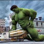 Hulk Smashes Cement Truck