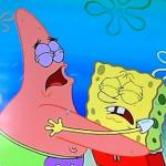 Patrick and spongebob crying