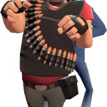 TF2 back stabbed Heavy