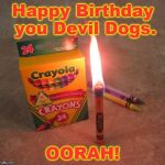 Marine corps birthday cake | Happy Birthday you Devil Dogs. OORAH! | image tagged in marine corps birthday cake | made w/ Imgflip meme maker
