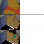 Winnie the pooh 3-panel meme