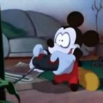 Micky Mouse Playing Video Games GIF Template