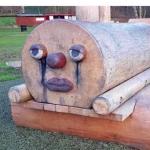 Sad sad wooden boi