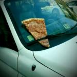 Pizza on the Windshield