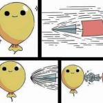 Arrow breaking balloon meme