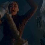 Arya jumps over night king