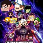 endgame poster | CARTOON IDIOTS: ENDGAME | image tagged in endgame poster | made w/ Imgflip meme maker