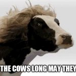aoc | SAVE THE COWS LONG MAY THEY FART | image tagged in aoc | made w/ Imgflip meme maker