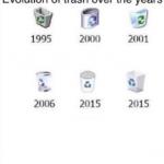 Evolution of Trash Over the Years meme