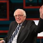 Bernie Sanders waving