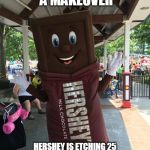 Mr. Hershey's | I AM GETTING A MAKEOVER; HERSHEY IS ETCHING 25 POPULAR EMOJIS INTO THE RECTANGLES THAT MAKE UP ITS MILK CHOCOLATE BAR | image tagged in mr hershey's | made w/ Imgflip meme maker