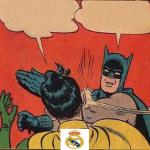 Batman slapping Robin Madrid