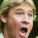 Steve Irwin shocked | STEVE  IRWIN SLAPPED ON THE SUNBLOCK; BUT IT DIDN'T PROTECT HIM FROM HARMFUL RAYS | image tagged in steve irwin shocked | made w/ Imgflip meme maker