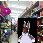 New Wii Game | Luigi Meets Big Chungus | image tagged in new wii game | made w/ Imgflip meme maker