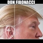 trump | DON FIBONACCI | image tagged in trump | made w/ Imgflip meme maker