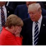 Angela Merkel crying