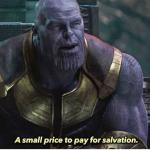 Thanos salvation meme