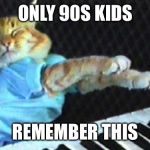 Piano cat | ONLY 90S KIDS; REMEMBER THIS | image tagged in piano cat | made w/ Imgflip meme maker