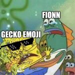 Disintegration Effect | FIONN; PET GECKO EMOJI | image tagged in disintegration effect | made w/ Imgflip meme maker