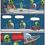 The Boardroom Alien's Revenge meme