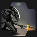 Alien and Cat