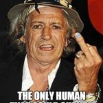 Keith Richards | KEITH RICHARDS; THE ONLY HUMAN THAT COULD SURVIVE A NUCLEAR HOLOCAUST. | image tagged in keith richards | made w/ Imgflip meme maker