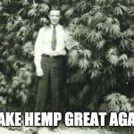 history of hempman | MAKE HEMP GREAT AGAIN | image tagged in history of hempman | made w/ Imgflip meme maker
