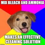 Dont do this, even the master of Delete System32 tells you so. | MIX BLEACH AND AMMONIA; MAKES AN EFFECTIVE CLEANING SOLUTION | image tagged in delete system32,bleach | made w/ Imgflip meme maker