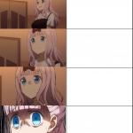 Kaguya-sama Chika Blank Meme Template meme