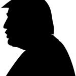 Trump sillhoette