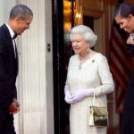 Obama and the Grimacing Queen